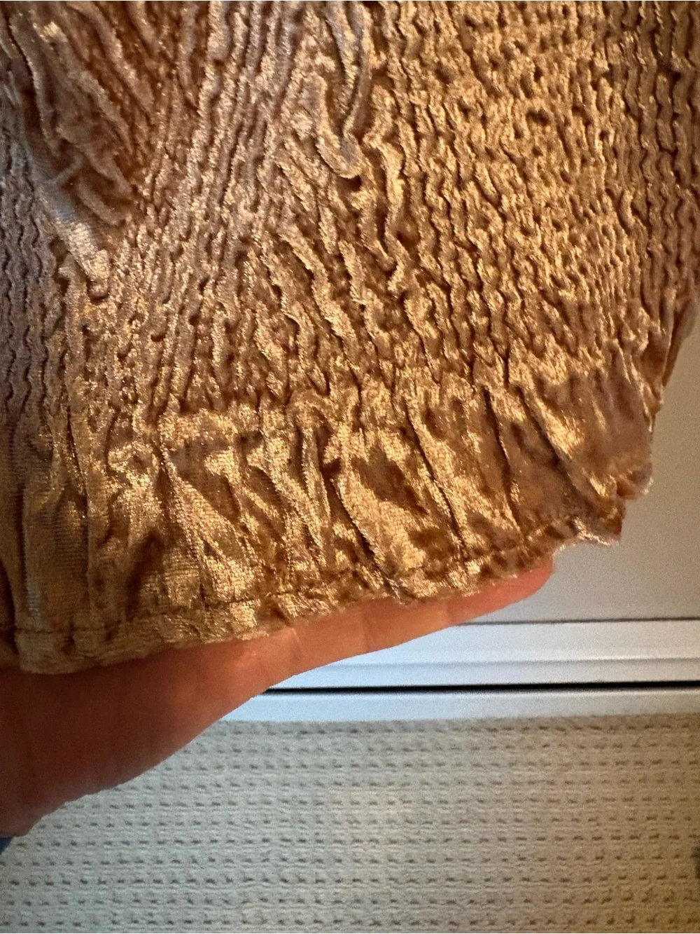 Chico's Rippled Ruffle Keily Jacket in Pale Stardust | Women's Size 3 / XL - Picture 8 of 12